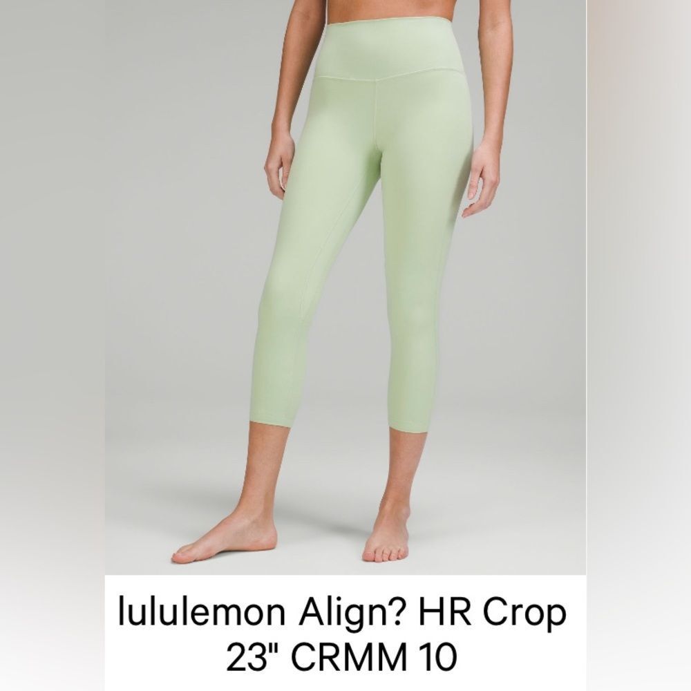 lululemon athletica - Align Crop in Mint,  Light Green Leggings sz 10